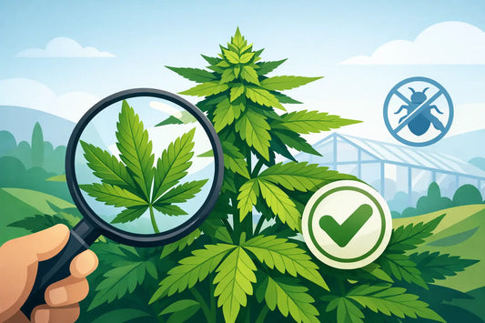 Schädlingsfreie Cannabis-Pflanzen erkennen