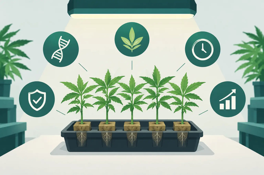 Fünf Vorteile vorselektierter Klone im Grow