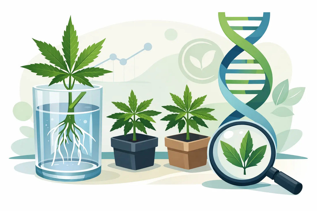 Stabile Cannabis-Genetik erkennen beim Steckling