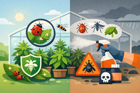 Biologische Kontrolle versus Pestizide im Grow