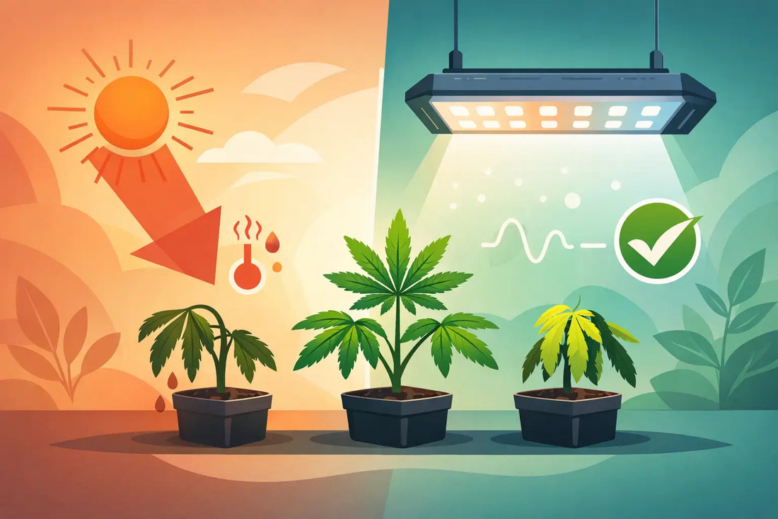 Cannabis-Klone: Lichtstress wirksam vermeiden